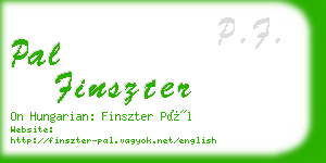 pal finszter business card